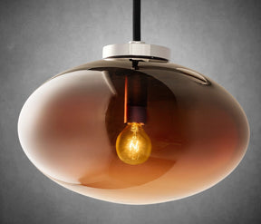 Calus Amber Glass Wall Sconce