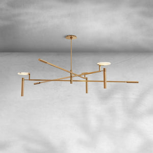 Lumora Round Chandelier 60” - Arialamps