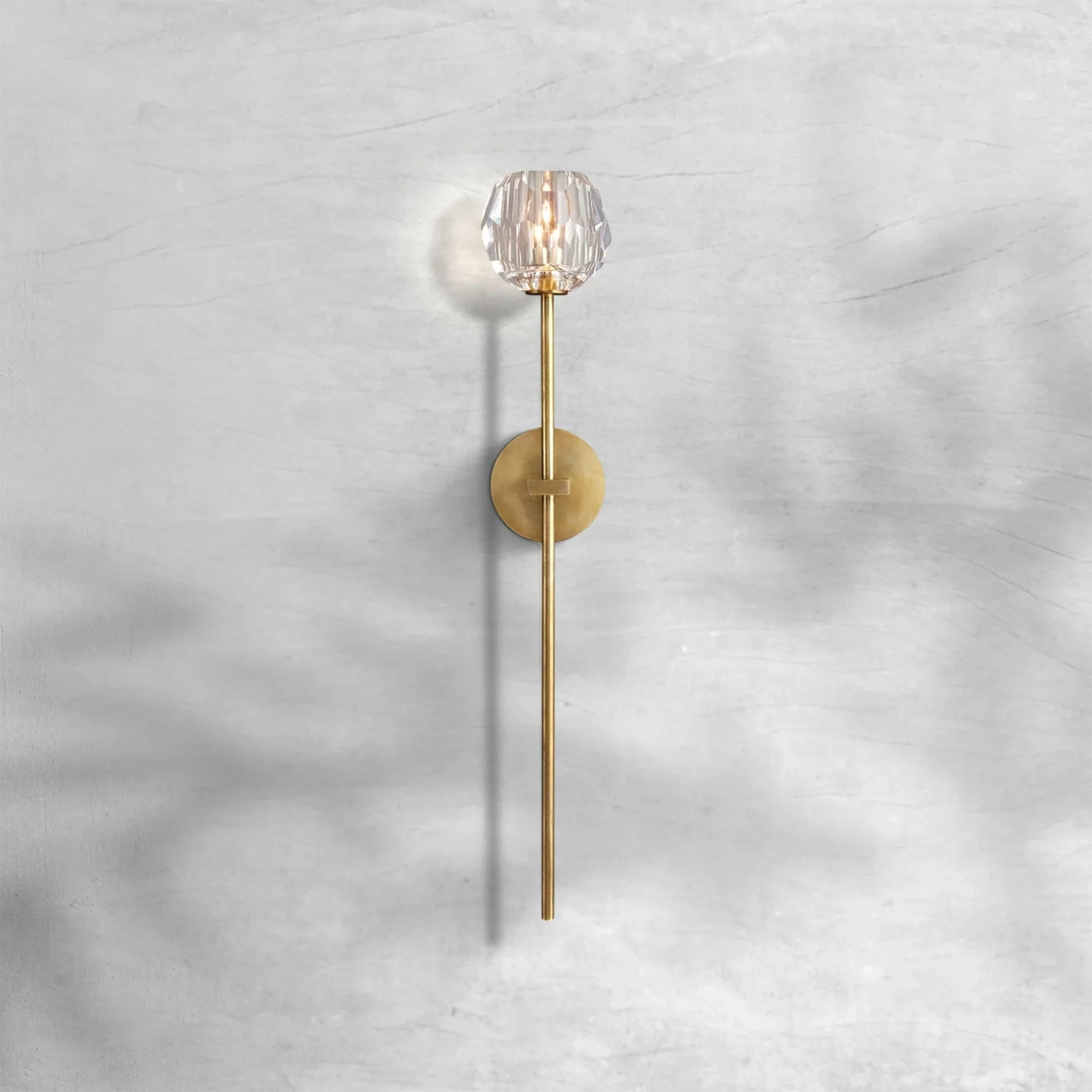 Bille De Crystal Glass Grand Wall Sconce