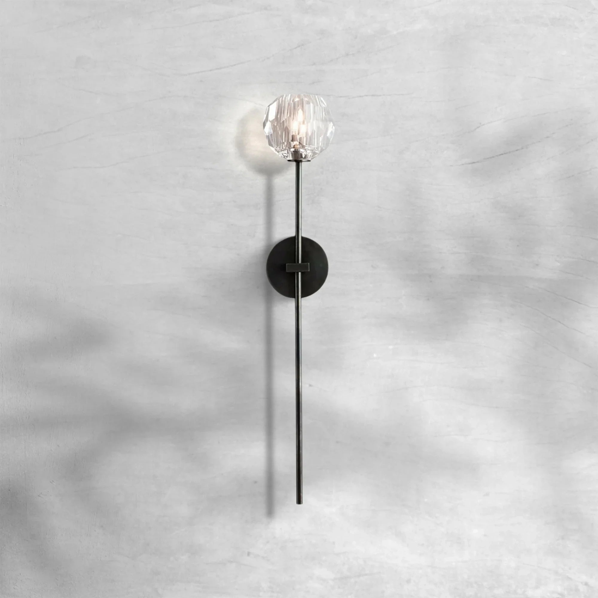 Bille De Crystal Glass Grand Wall Sconce