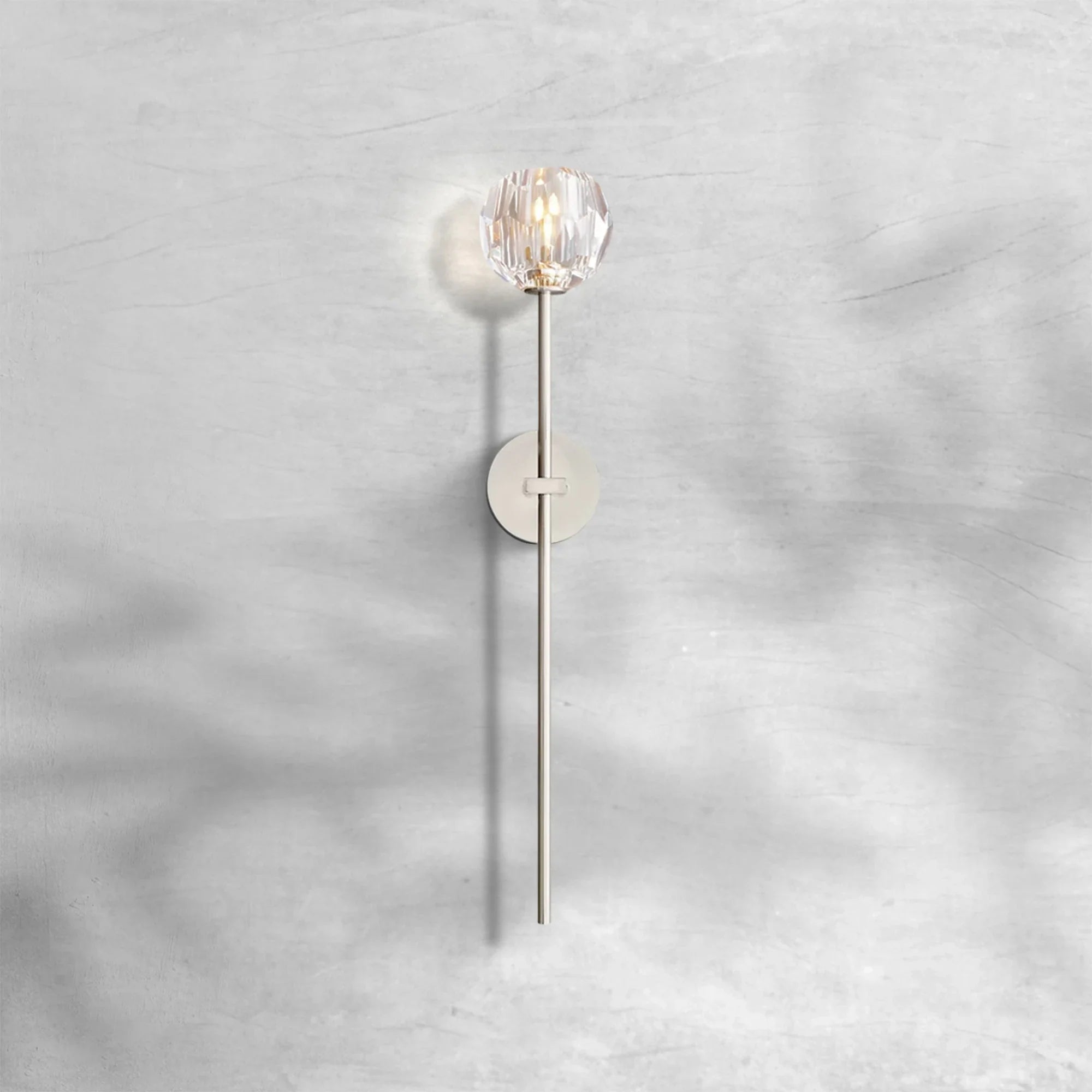 Bille De Crystal Glass Grand Wall Sconce