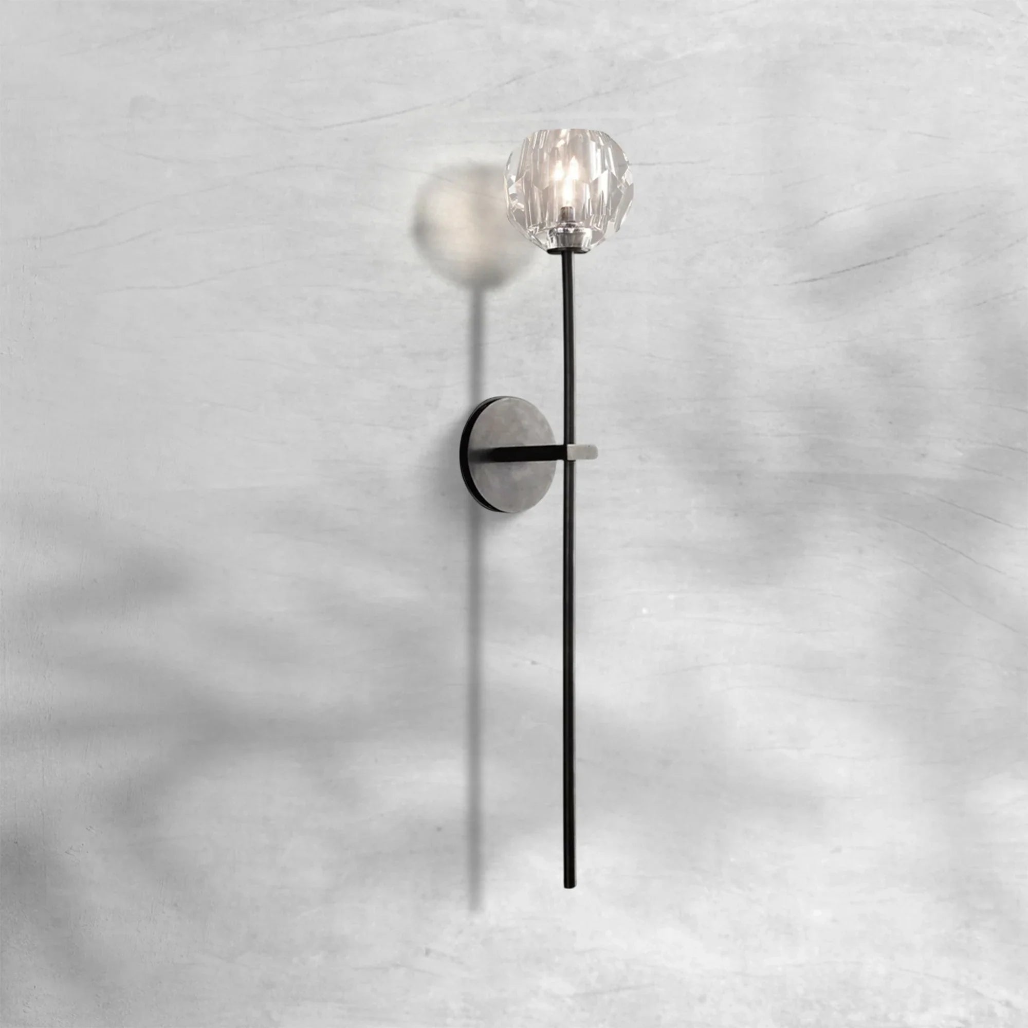 Bille De Crystal Glass Grand Wall Sconce