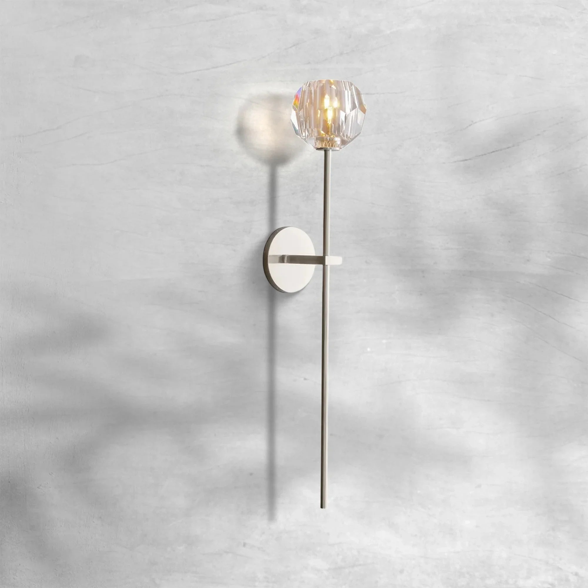 Bille De Crystal Glass Grand Wall Sconce