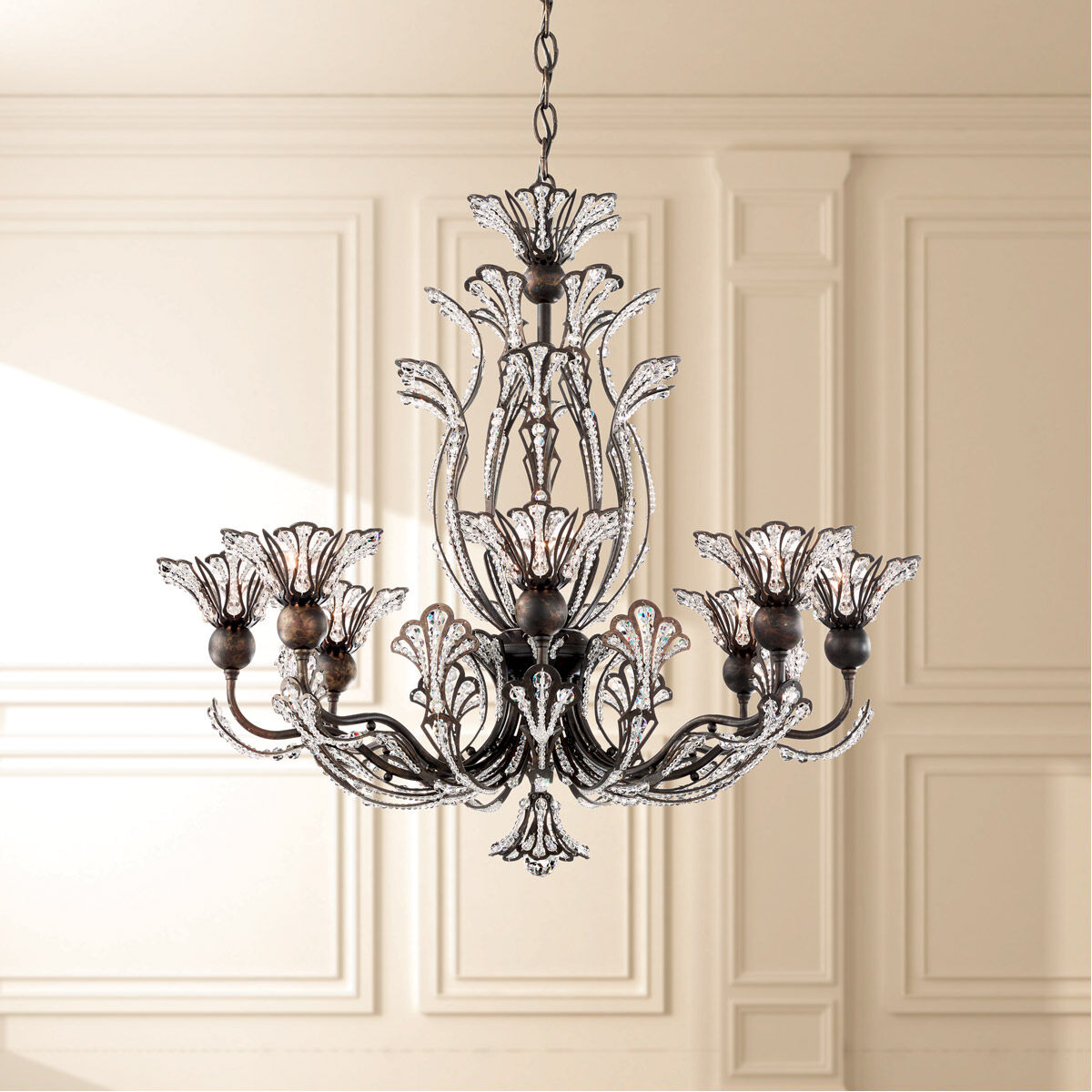 Rivendell 8 Light Crystal Chandelier 26"