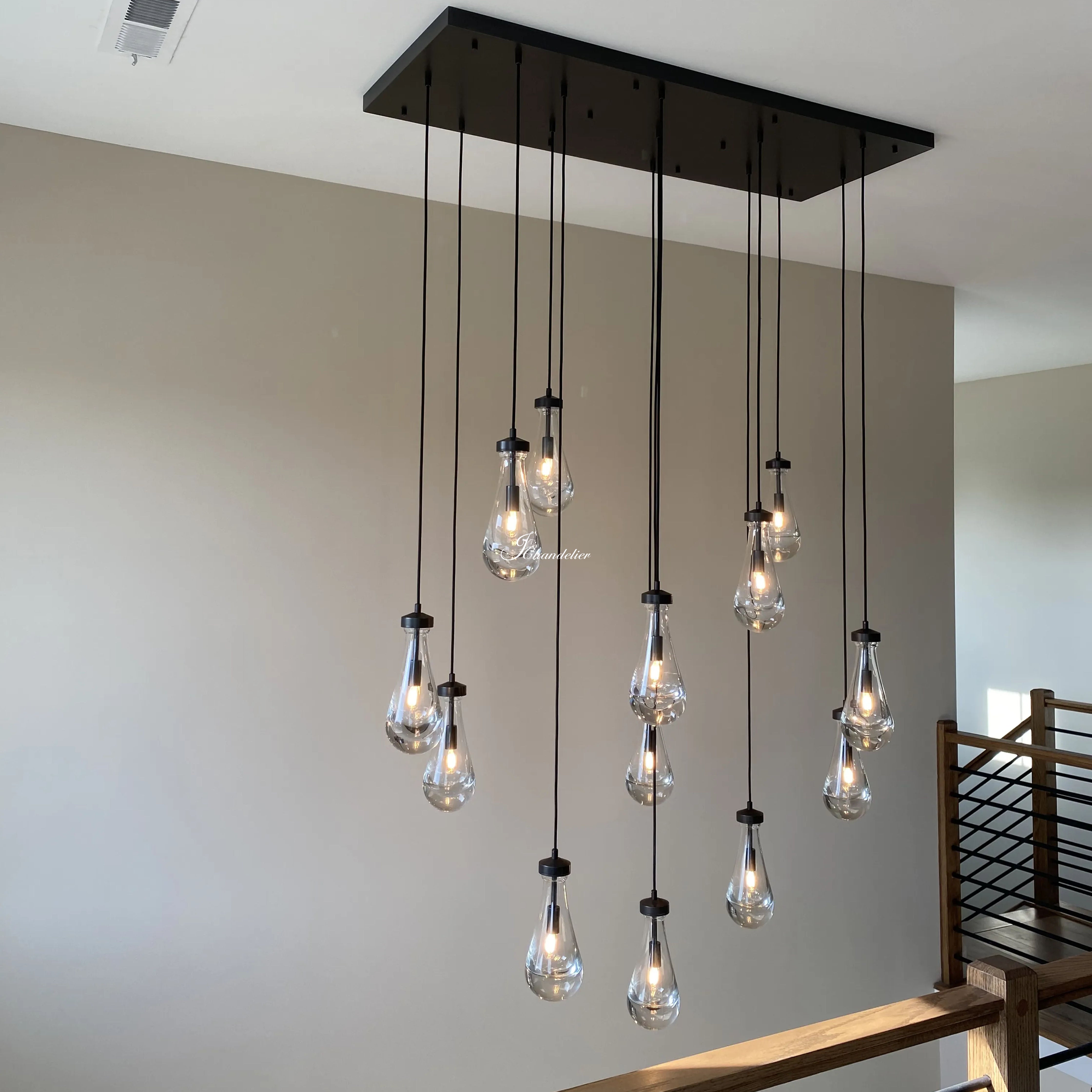 Raindrops Rectangle Chandelier