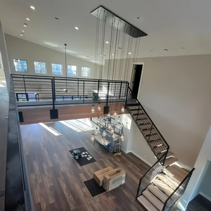 Raindrop Glass Linear Chandelier 54'' 72''-Arialamps