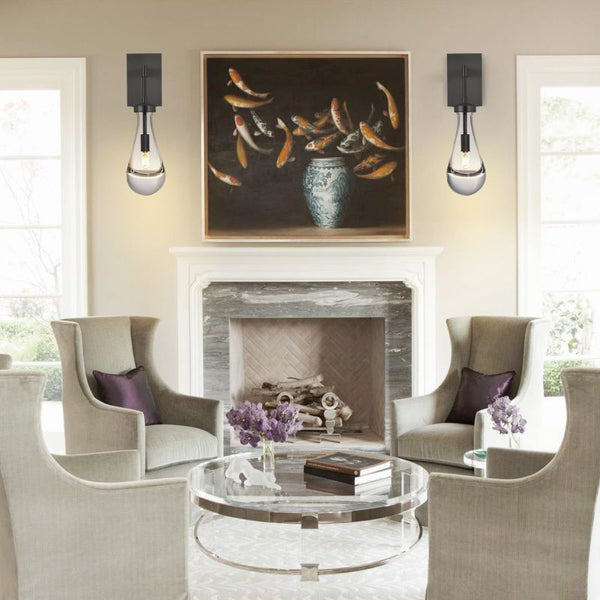 Raindrop Sconce Rod & Cord-wall sconce for bedroom,wall sconce for dining room,wall sconce for stairways,wall sconce for foyer,wall sconce for bathrooms,wall sconce for kitchen,wall sconce for living room-Arialamps