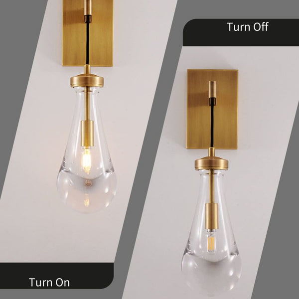 Raindrop Sconce Rod & Cord-wall sconce for bedroom,wall sconce for dining room,wall sconce for stairways,wall sconce for foyer,wall sconce for bathrooms,wall sconce for kitchen,wall sconce for living room-Arialamps