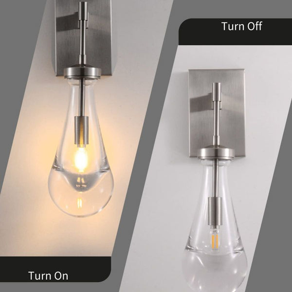 Raindrop Sconce Rod & Cord-wall sconce for bedroom,wall sconce for dining room,wall sconce for stairways,wall sconce for foyer,wall sconce for bathrooms,wall sconce for kitchen,wall sconce for living room-Arialamps