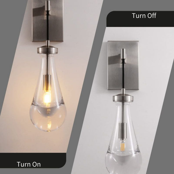 Raindrop Sconce Rod & Cord-wall sconce for bedroom,wall sconce for dining room,wall sconce for stairways,wall sconce for foyer,wall sconce for bathrooms,wall sconce for kitchen,wall sconce for living room-Arialamps