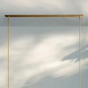 Ravalla Linear Milk Glass Chandelier 59'' 71'' - Arialamps