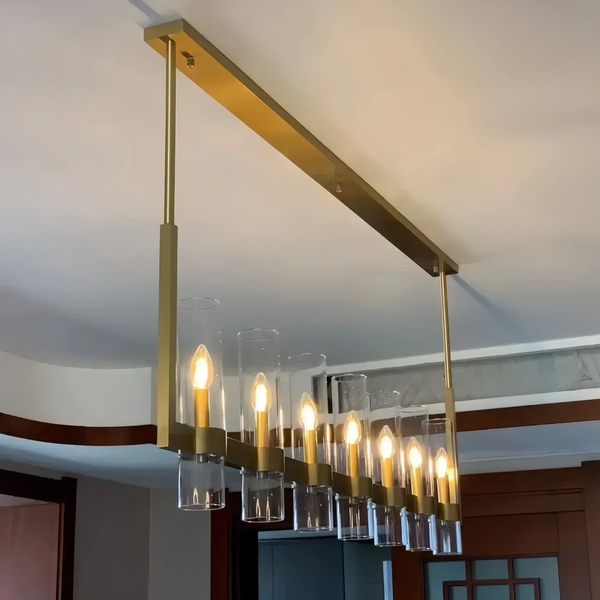 Ravella Glass Linear Chandelier-