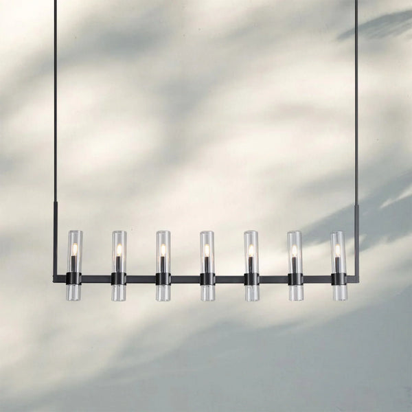 Ravella Glass Linear Chandelier-