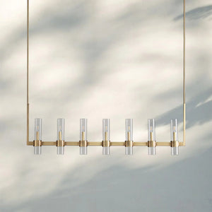 Ravella Glass Linear Chandelier-