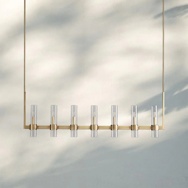 Ravella Glass Linear Chandelier-