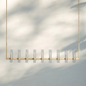 Ravella Glass Linear Chandelier-