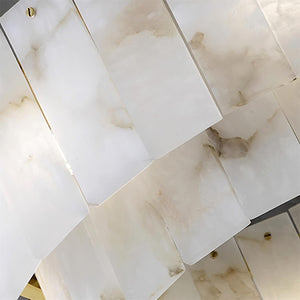 Regina Alabaster Round Chandelier-Arialamps