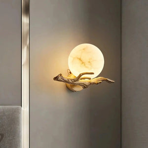 Retro Twigs Alabaster Wall Lamp - Arialamps