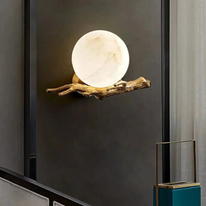 Retro Twigs Alabaster Wall Lamp - Arialamps