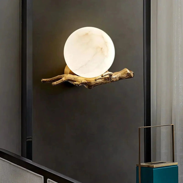 Retro Twigs Alabaster Wall Lamp - Arialamps