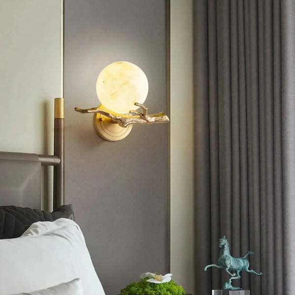 Retro Twigs Alabaster Wall Lamp - Arialamps