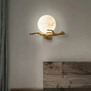 Retro Twigs Alabaster Wall Lamp - Arialamps