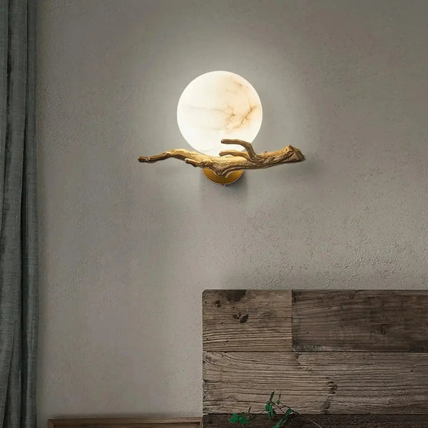 Retro Twigs Alabaster Wall Lamp - Arialamps