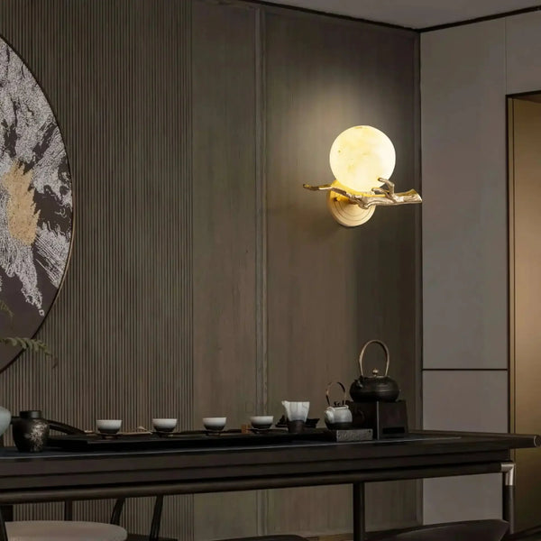 Retro Twigs Alabaster Wall Lamp - Arialamps