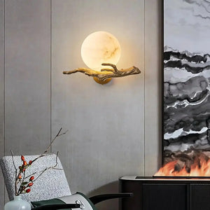 Retro Twigs Alabaster Wall Lamp - Arialamps