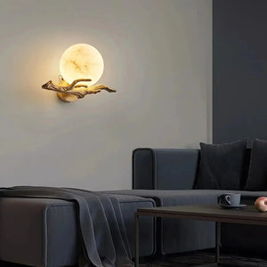 Retro Twigs Alabaster Wall Lamp - Arialamps