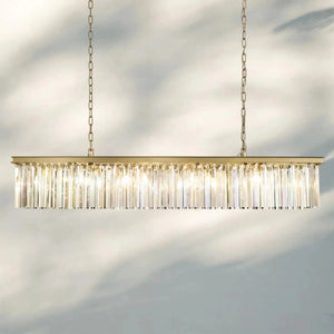 Rhyth Rectangular Chandelier 49‘’ 60‘’-60‘’-Brass-