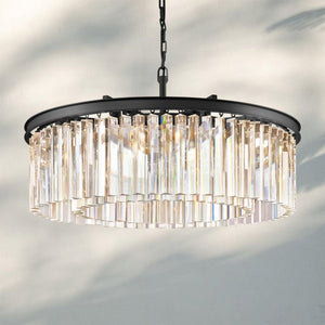 Rhyth Round Chandelier 32'' 43''-32''-Bronze-
