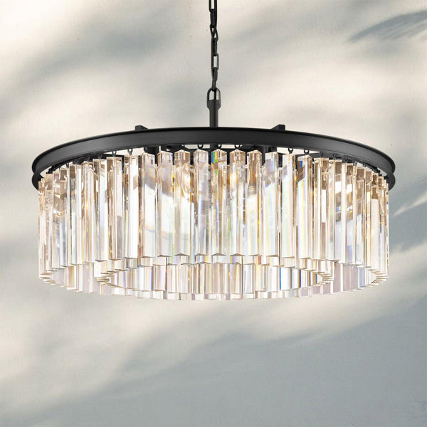 Rhyth Round Chandelier 32'' 43''-32''-Bronze-