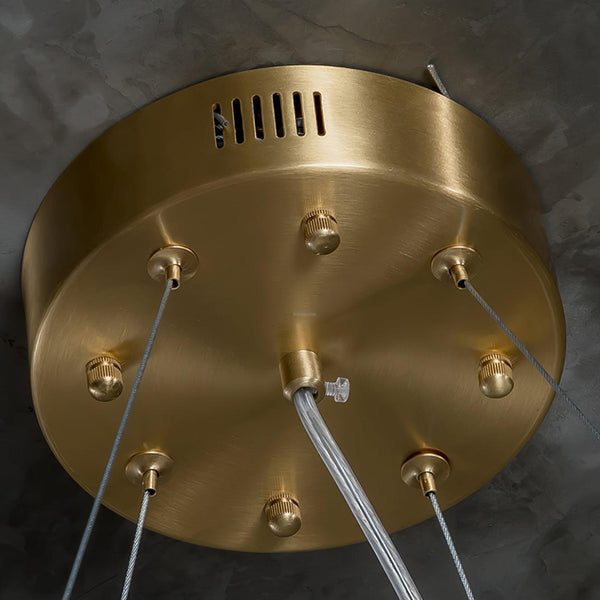 Rock Alabaster Chandelier 23.6" 31.4"-Arialamps