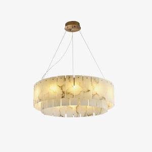 Rock Alabaster Chandelier 23.6" 31.4"-Arialamps