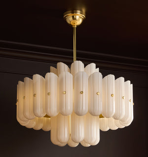 Lorna LED Double Tier Chandelier 25" 35" 46"