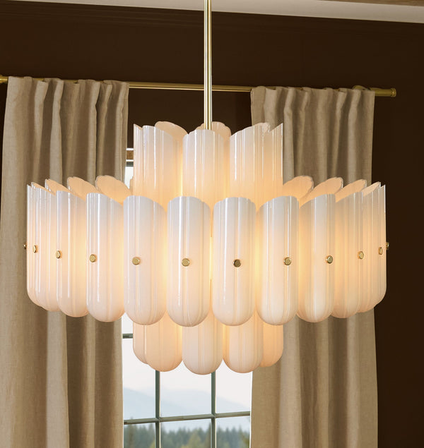 Lorna LED Double Tier Chandelier 25" 35" 46"