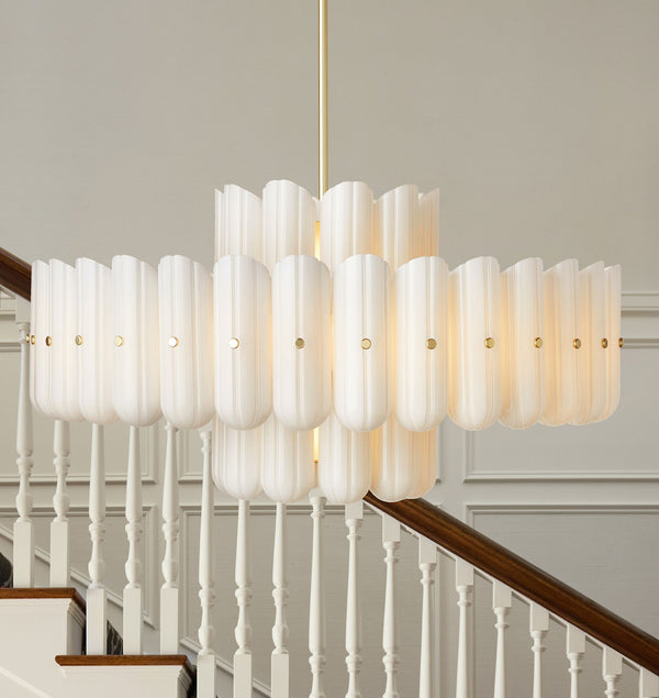 Lorna LED Double Tier Chandelier 25" 35" 46"