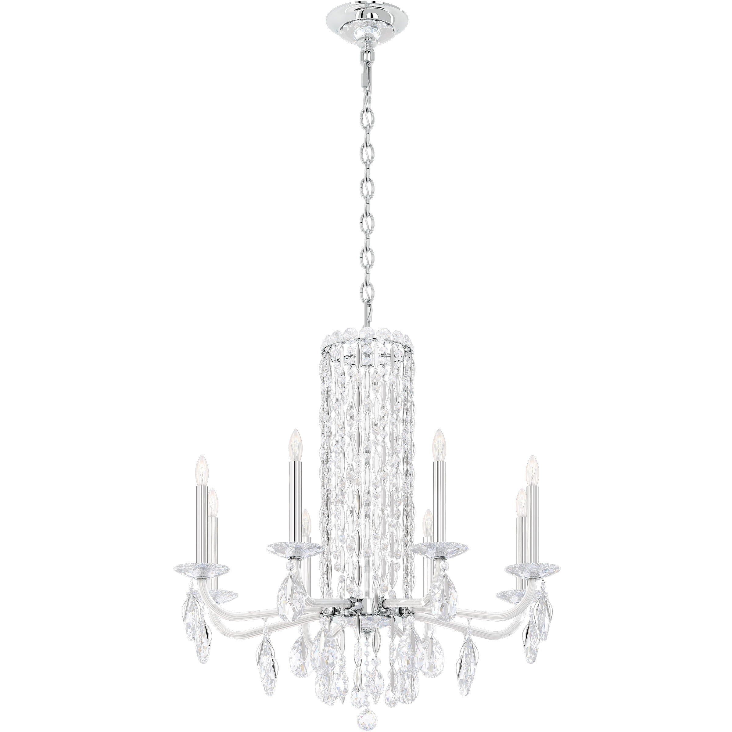 Siena 8-light crystal chandelier30"
