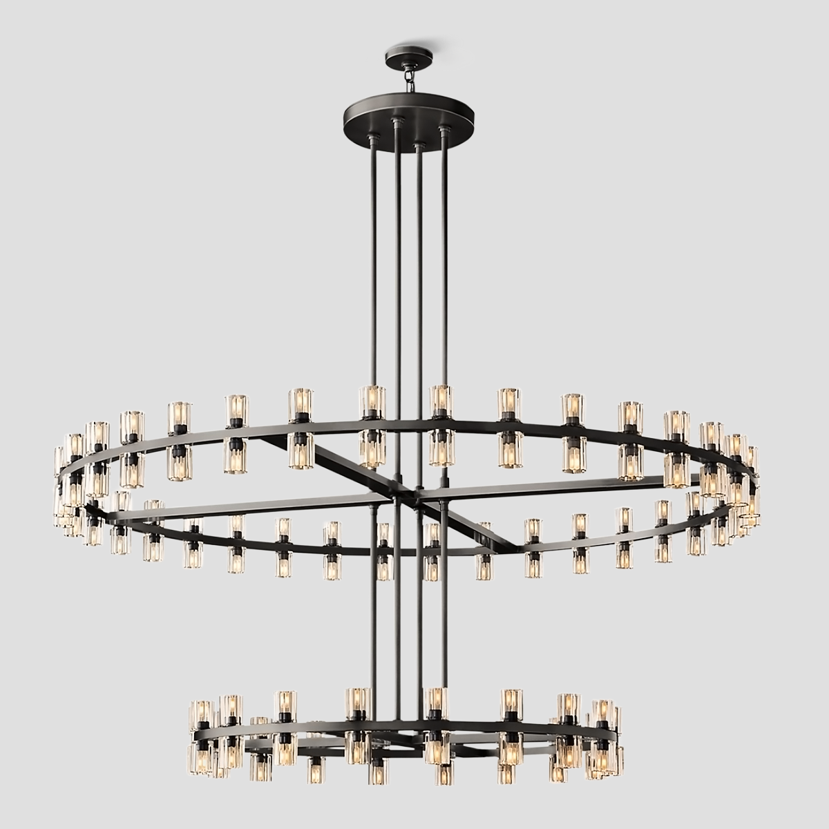 Reger Crystal 2-Tier Round Chandelier 60“