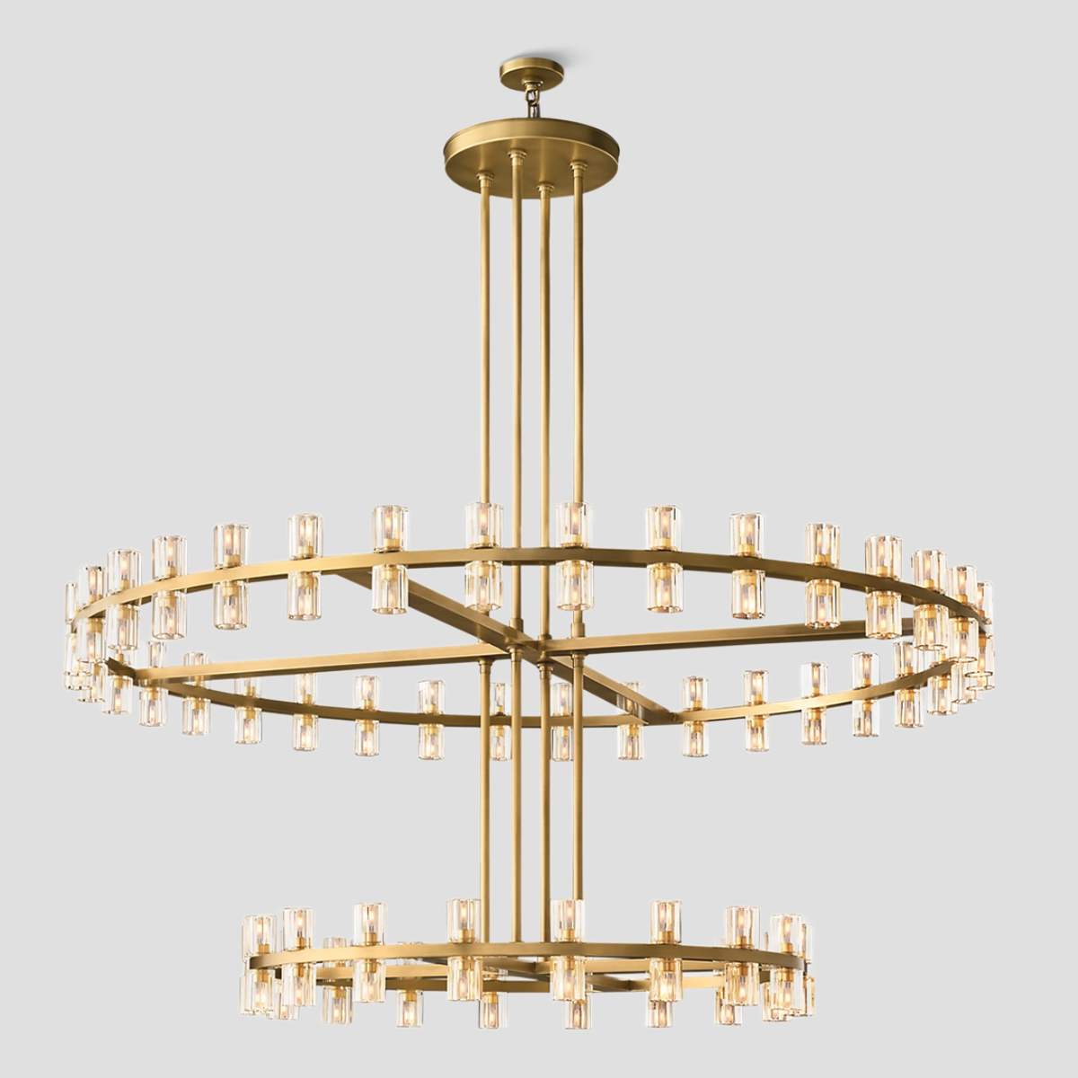 Reger Crystal 2-Tier Round Chandelier 60“