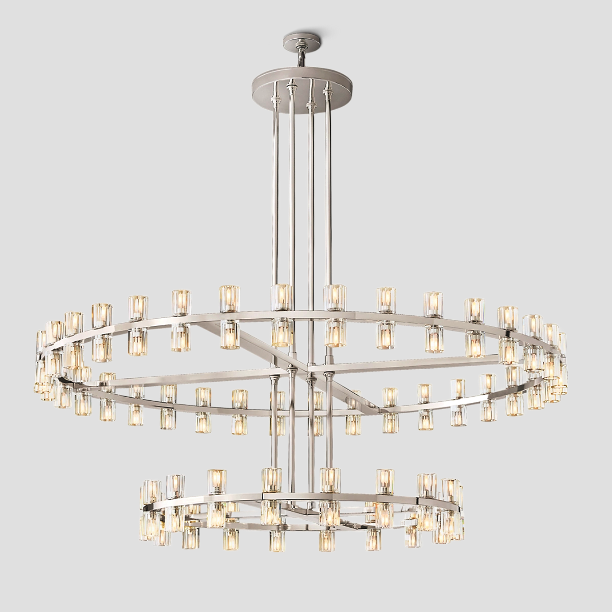 Reger Crystal 2-Tier Round Chandelier 60“