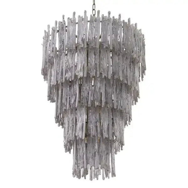 Saint Roch Modern Glass Chandelier Brass & Glass - Arialamps