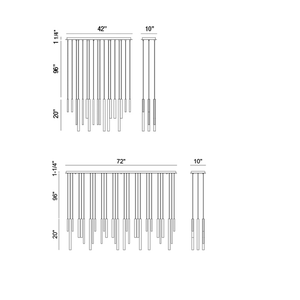 Santana Linear Multi Light Pendant