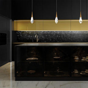 Hibiscus LED Mini Pendant Light in bathroom.