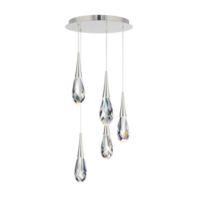 Hibiscus LED Multi Light Pendant Light in Detail.
