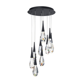 Hibiscus LED Multi Light Pendant Light in Detail.