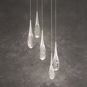 Hibiscus LED Multi Light Pendant Light in Detail.