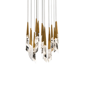 Solitude Round LED Multi Chandelier in Detail.