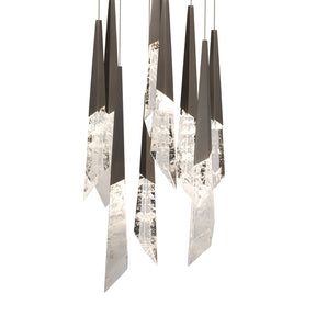 Solitude Round LED Multi Chandelier in Detail.
